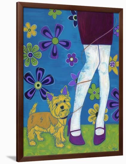 The Yorkie Fandango-Angela Bond-Framed Art Print