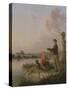 The Young Anglers-Edmund Bristow-Stretched Canvas