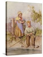 The Young Anglers-James Jnr Hardy-Stretched Canvas