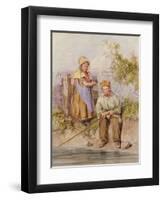 The Young Anglers-James Jnr Hardy-Framed Giclee Print