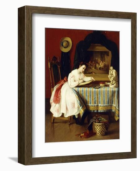 The Young Artist, 1867-John George Brown-Framed Giclee Print