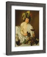 The Young Bacchus, c.1589-Caravaggio-Framed Giclee Print