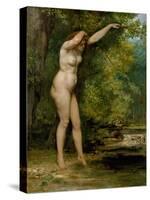 The Young Bather, 1866-Gustave Courbet-Stretched Canvas