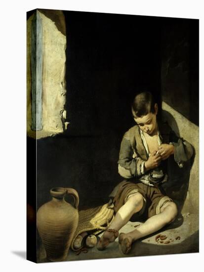 The Young Beggar. Circa 1645-1650-Bartolome Murillo-Stretched Canvas