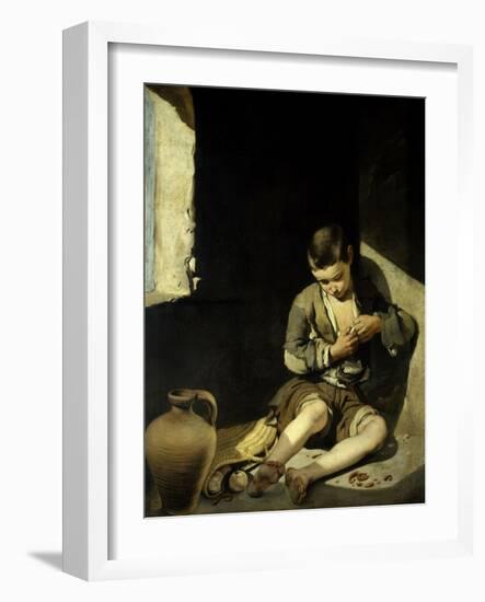 The Young Beggar. Circa 1645-1650-Bartolome Murillo-Framed Art Print