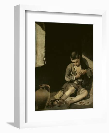 The Young Beggar-Bartolome Esteban Murillo-Framed Giclee Print