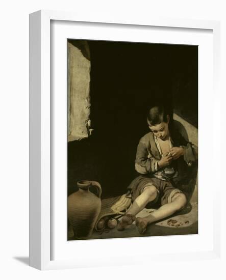 The Young Beggar-Bartolome Esteban Murillo-Framed Giclee Print