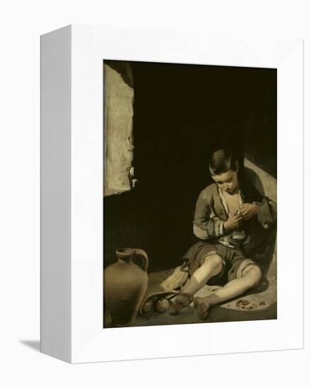 The Young Beggar-Bartolome Esteban Murillo-Framed Stretched Canvas