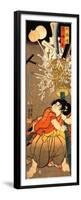 The Young Benkei Holding a Pole-Kuniyoshi Utagawa-Framed Premium Giclee Print