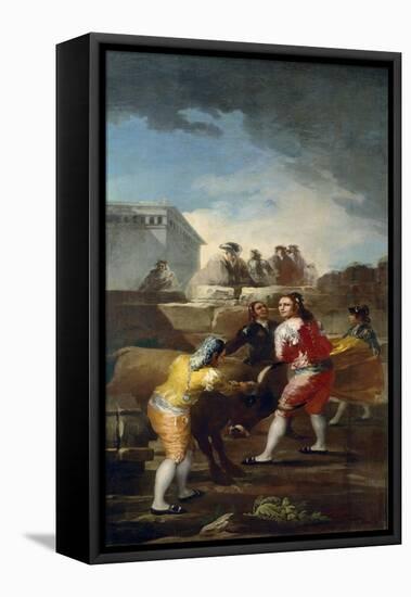 The Young Bulls, 1777-1780-Francisco de Goya y Lucientes-Framed Stretched Canvas