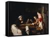 The Young Card Players-Joseph Bail-Framed Stretched Canvas