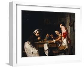 The Young Card Players-Joseph Bail-Framed Giclee Print