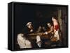 The Young Card Players-Joseph Bail-Framed Stretched Canvas