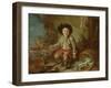 The Young Chimney Sweep's Dinner (Oil on Canvas)-French School-Framed Giclee Print