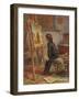 The Young Connoisseur, 1869 (W/C on Paper)-Pierre Edouard Frere-Framed Giclee Print