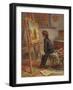 The Young Connoisseur, 1869 (W/C on Paper)-Pierre Edouard Frere-Framed Giclee Print