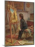 The Young Connoisseur, 1869 (W/C on Paper)-Pierre Edouard Frere-Mounted Giclee Print