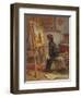The Young Connoisseur, 1869 (W/C on Paper)-Pierre Edouard Frere-Framed Giclee Print