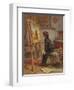 The Young Connoisseur, 1869 (W/C on Paper)-Pierre Edouard Frere-Framed Giclee Print