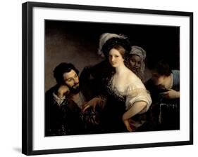 The Young Courtesan-Alexandre Francois Xavier Sigalon-Framed Giclee Print