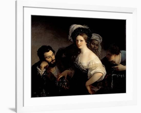 The Young Courtesan-Alexandre Francois Xavier Sigalon-Framed Giclee Print