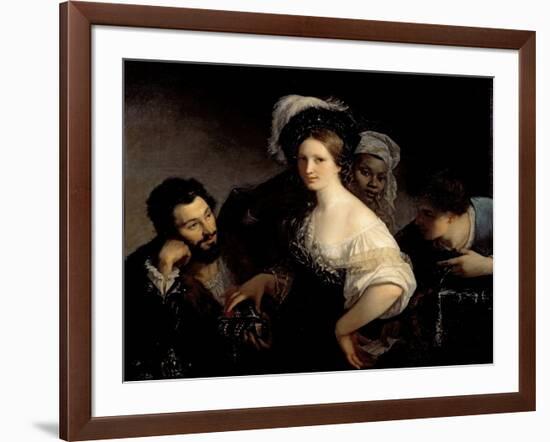 The Young Courtesan-Alexandre Francois Xavier Sigalon-Framed Giclee Print