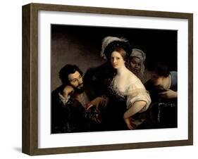 The Young Courtesan-Alexandre Francois Xavier Sigalon-Framed Giclee Print