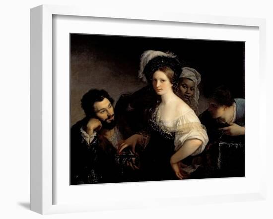 The Young Courtesan-Alexandre Francois Xavier Sigalon-Framed Giclee Print