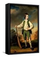 The Young Cricketer - Portrait of Lewis Cage, 1768-Francis Cotes-Framed Stretched Canvas