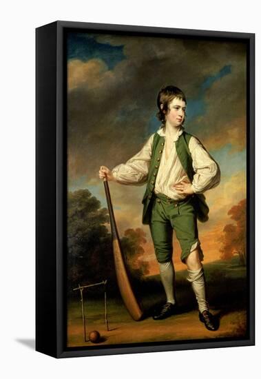 The Young Cricketer - Portrait of Lewis Cage, 1768-Francis Cotes-Framed Stretched Canvas
