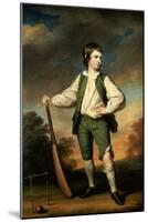 The Young Cricketer: Portrait of Lewis Cage, Full-Length, in a Green Waistcoat and Breeches-Francis Cotes-Mounted Giclee Print
