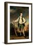 The Young Cricketer: Portrait of Lewis Cage, Full-Length, in a Green Waistcoat and Breeches-Francis Cotes-Framed Giclee Print