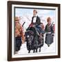 The Young Dalai Lama Fleeing the Chinese-John Keay-Framed Giclee Print