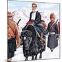 The Young Dalai Lama Fleeing the Chinese-John Keay-Mounted Giclee Print