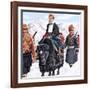 The Young Dalai Lama Fleeing the Chinese-John Keay-Framed Giclee Print