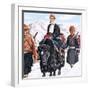 The Young Dalai Lama Fleeing the Chinese-John Keay-Framed Premium Giclee Print