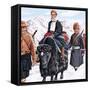 The Young Dalai Lama Fleeing the Chinese-John Keay-Framed Stretched Canvas