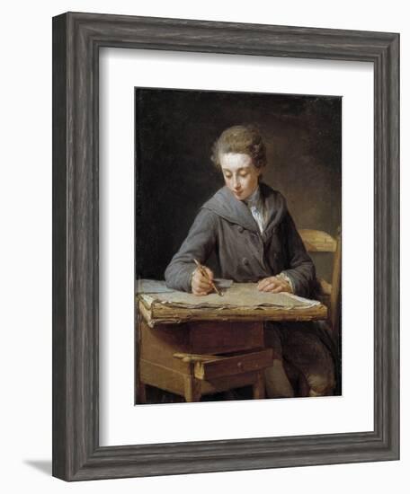 The Young Draughtsman, Portrait of Carle Vernet at the Age of 14 by Nicolas Bernard Lepicie-null-Framed Giclee Print