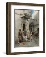 The Young Flower Seller; Le Jeune Marchand De Fleurs-Pierre Outin-Framed Giclee Print