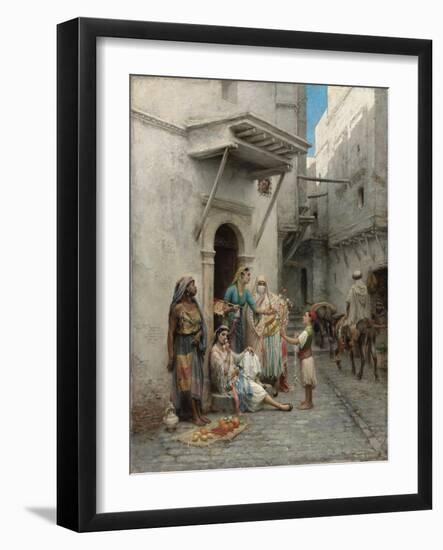 The Young Flower Seller; Le Jeune Marchand De Fleurs-Pierre Outin-Framed Giclee Print