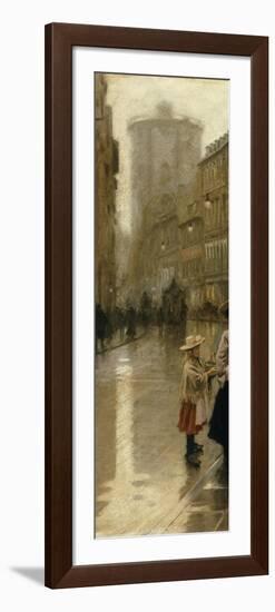 The Young Flower Vendor-Paul Fischer-Framed Premium Giclee Print