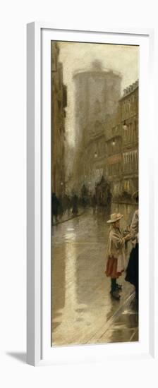 The Young Flower Vendor-Paul Fischer-Framed Premium Giclee Print