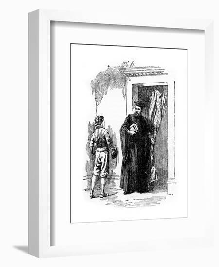 The Young Galileo and Ostilio Ricci-null-Framed Giclee Print