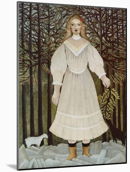 The Young Girl, 1893/95-Henri Rousseau-Mounted Giclee Print