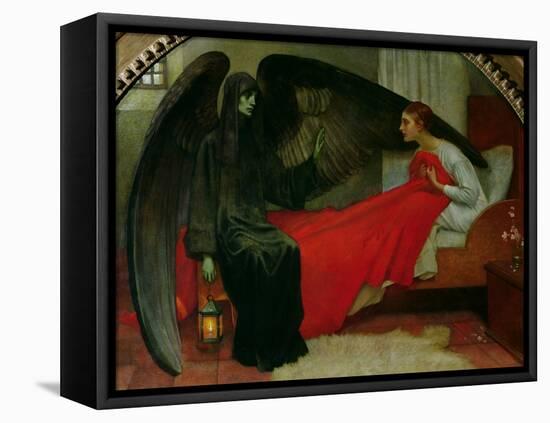 The Young Girl and Death, c.1900-Marianne Stokes-Framed Stretched Canvas