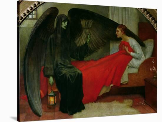 The Young Girl and Death, c.1900-Marianne Stokes-Stretched Canvas