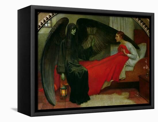 The Young Girl and Death, c.1900-Marianne Stokes-Framed Stretched Canvas