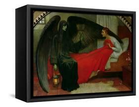 The Young Girl and Death, c.1900-Marianne Stokes-Framed Stretched Canvas