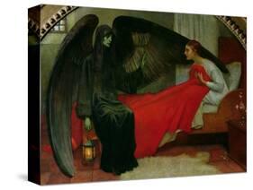 The Young Girl and Death, c.1900-Marianne Stokes-Stretched Canvas