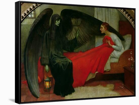 The Young Girl and Death, c.1900-Marianne Stokes-Framed Stretched Canvas